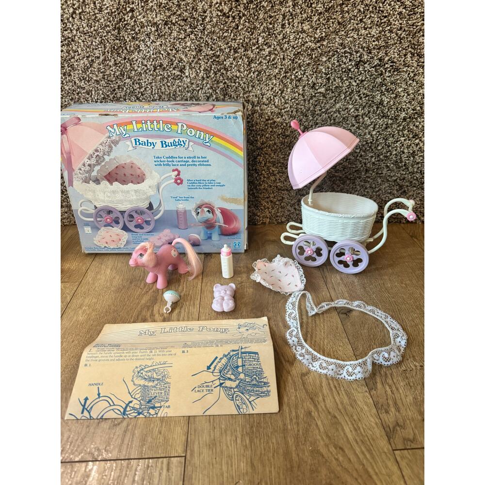Vintage 1985 My Little Pony Baby Buggy
